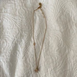 Juicy Couture Mother of Pearl Flower Necklace